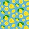 Seamless vector lemon pattern