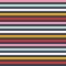 Seamless vector multi stripe pattern with colored horizontal parallel stripes red, blue,white, gold, pink and navy background.