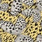 Seamless vector multicolor butterflies pattern. Butterfly on zebra leopard print. Trendy animal motif wallpaper