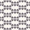 Seamless vector pattern. Abstract ethnic tribal waves scandi style. Repeating background. Monochrome surface design textile swatch