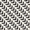 Seamless vector pattern. Abstract geometric lattice background. Rhythmic zigzag structure. Monochrome texture with