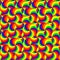Seamless vector pattern - abstract rainbow colored swirls
