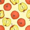 Seamless vector pattern - apples