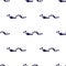 Seamless vector pattern, background with cute caterpillars on the white backdrop.