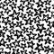 Seamless vector pattern with black stars on white background