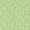 Seamless vector pattern with carrot on green background