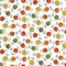 Seamless vector pattern with colorful hard candies