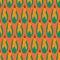 Seamless vector pattern corn. Maize repeating on an orange background. Autumn, fall, harvesting design. Use for