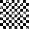 Seamless vector pattern. Creative geometric checkered black and white background with squares.