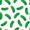 Seamless vector pattern of fresh cucumber