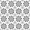 Seamless vector pattern of Geometric floral background isolated on a white background. Abstract geometric pattern. Suits for