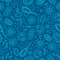 Seamless vector pattern of germs and bacteria