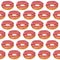 Seamless vector pattern with glazed pink donuts isolated on white. Sweet Pattern can be used for wallpaper, web page, surface