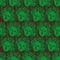 Seamless vector pattern with green sleeping medusa headson a dark background