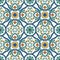 Seamless vector pattern with hand drawn traditional motifs of southern italy ceramics