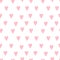 Seamless vector pattern with hearts for valentine`s day in the trending color pink. Abstract, animalistic, minimalist