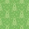Seamless vector pattern with insects, symmetrical green background with wasps and dots