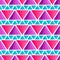 Seamless vector pattern - modern pyramid inca pattern with gradient purple, pink and turquoise