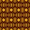 Seamless vector pattern - noble, baroque ornaments in gold on a brown background