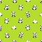 Seamless Vector Pattern: panda bear pattern on light green background.