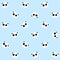 Seamless Vector Pattern: Panda head / face pattern