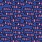 Seamless vector pattern with purple striped fish