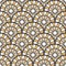 Seamless vector pattern. Repeating ornamental circles, round ornaments