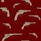 Seamless vector pattern with Revolvers