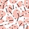 Seamless vector pattern roasted marshmallows pink