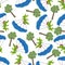 Seamless vector pattern with skydiver crocodile, Design concept for kids textile print, nursery wallpaper, wrapping paper. Cute