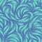 Seamless vector pattern of smooth lines or brush strokes in trend color Aqua Menthe. Blank for printing on fabric