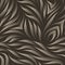 Seamless vector pattern of smooth lines drawn by a beige pen on a brown background. Print for clothes or paper.