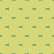 Seamless vector pattern with teal bow ties on a pastel yellow background