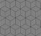 Seamless vector pattern texture with abstract hexagon grid 3d cube structure.