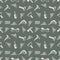 Seamless vector pattern with tools. Hand sketch drawn background with hammers, screws, nuts and wrenches on the grey backdrop