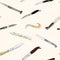 Seamless vector pattern of vintage knives