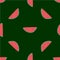 Seamless vector pattern with watermelon slices. Background texture. Repeat background for surface design