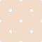 Seamless vector pattern with white polka dots on a tile pastel pink background