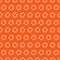 Seamless vector pattern with yellow, gold Horseshoe on orange backdrop for St. Patrick`s Day. Spring party background