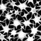 Seamless vector stars shape pattern, hand drawn watercolor brush