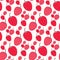 Seamless vector strawberry pattern. Healthy