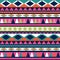Seamless vector tribal texture. Tribal vector pattern. Colorful