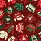 Seamless Vector Ugly Christmas sweaters pattern