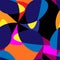 Seamless vectr abstract pattern with chaotic clorful shapes