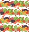 Seamless vegetarian vector pattern