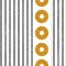 Seamless Vertical Stripe and Circle Pattern