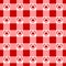 Seamless vichy pattern with hearts. Checkered texture for Valentine day picnic blanket, tablecloth, plaid. Fabric