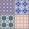 Seamless vintage background collection - victorian ornament tile