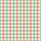 Seamless vintage blue beige and red classic fashion textile striped houndstooth pattern vector