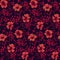 Seamless vintage bold floral flower background